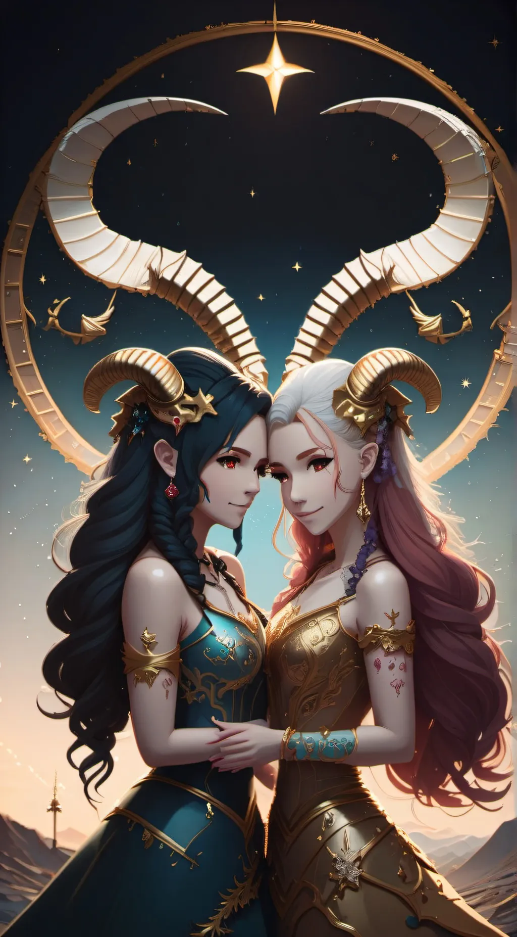 ai character: 13sisters,1Brother background