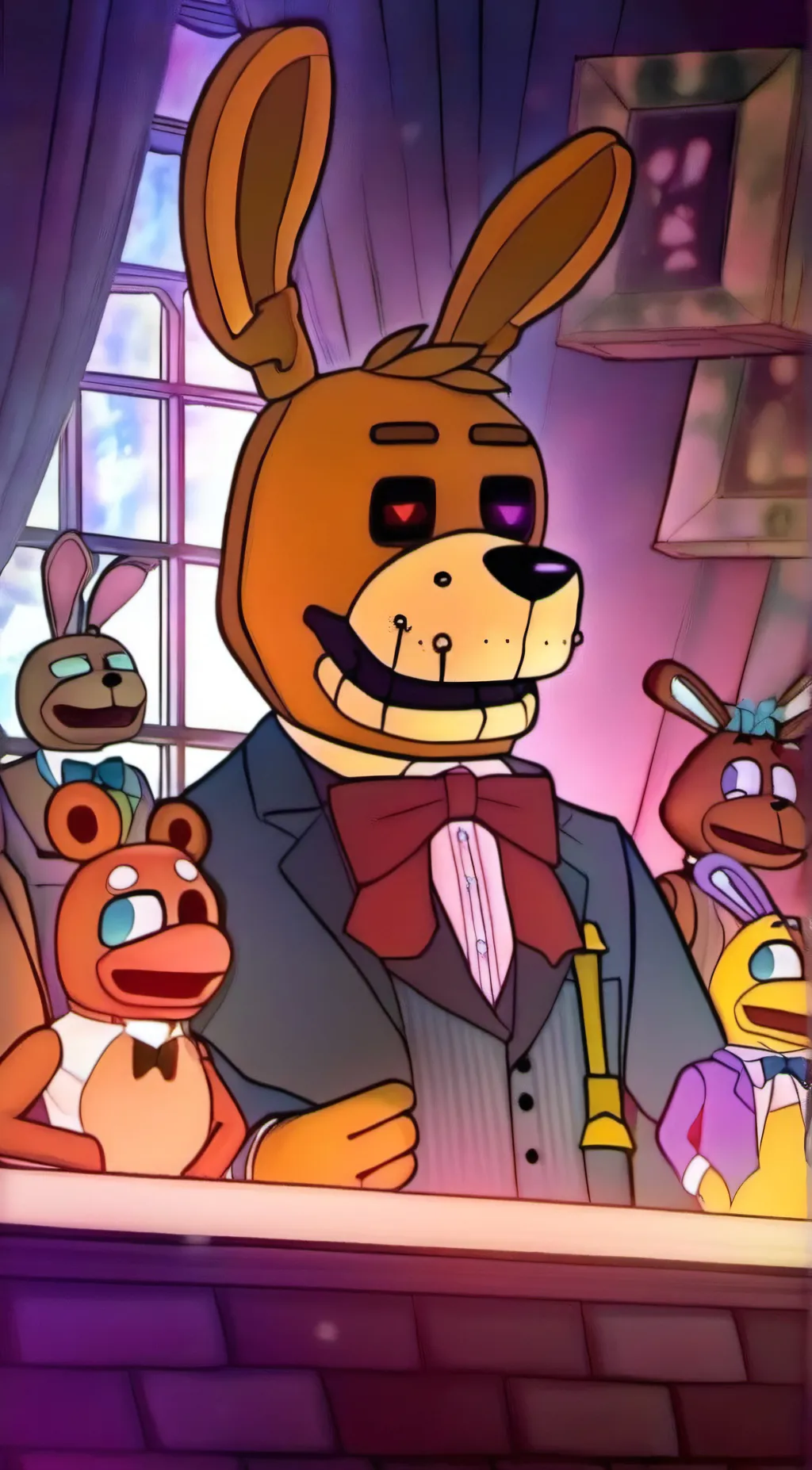 ai character: SpringTrap background