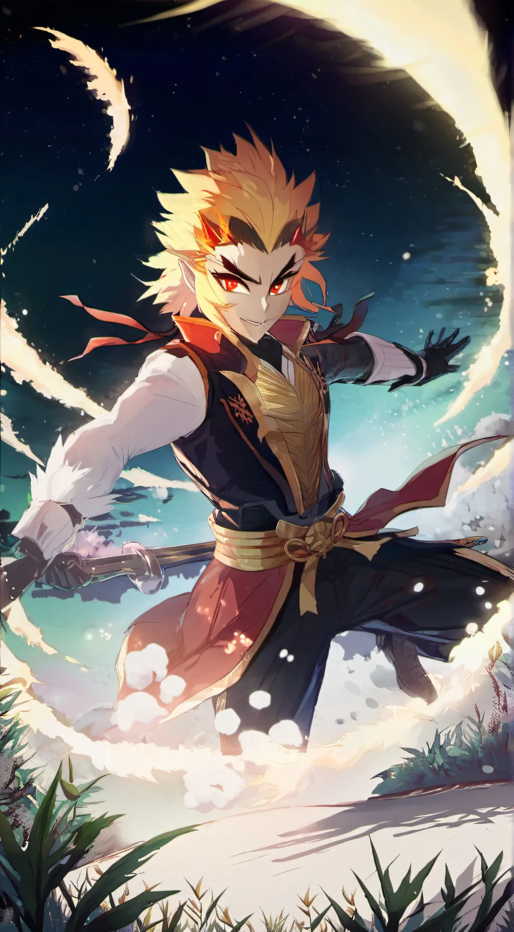 ai character: Rengoku background