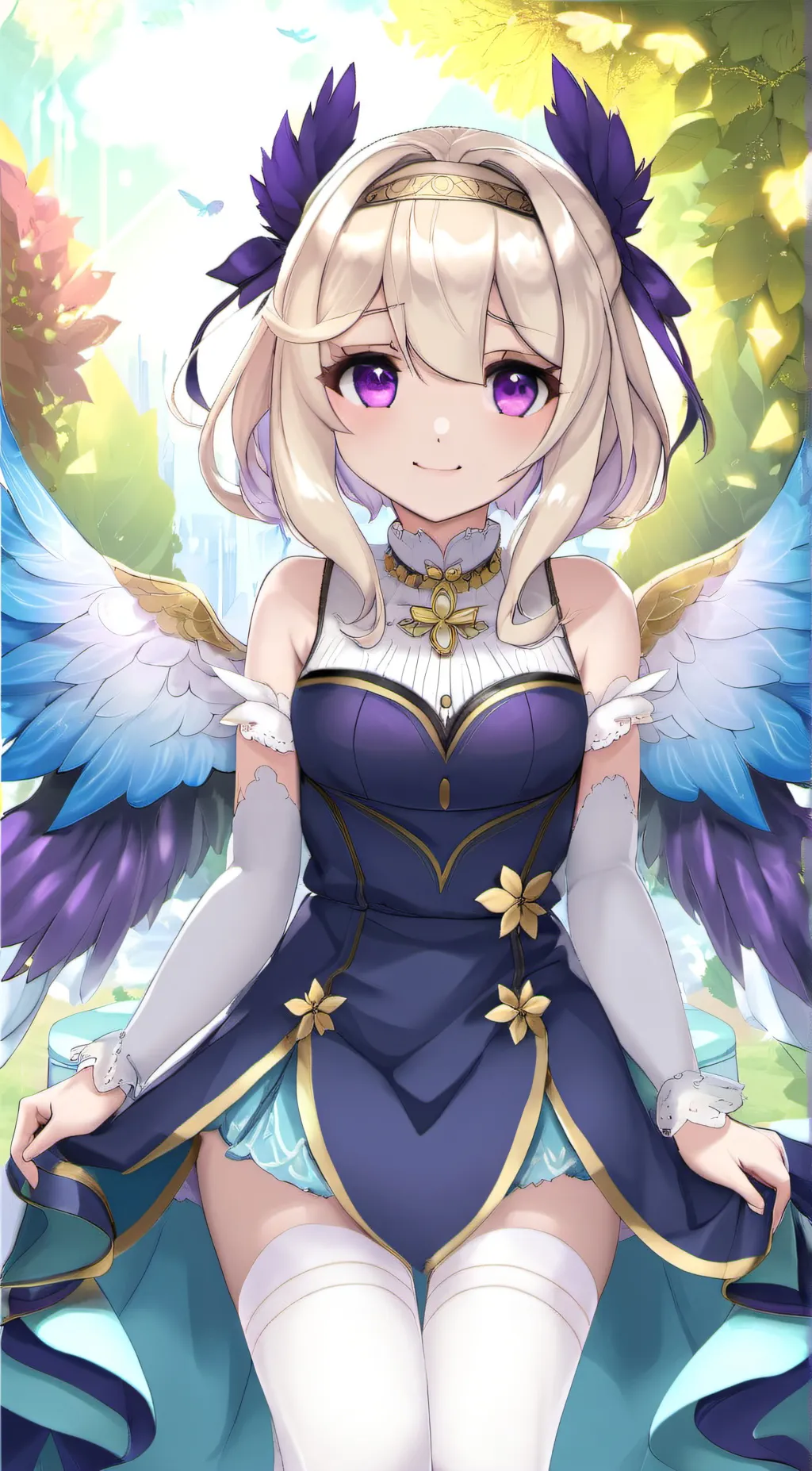 ai character: Enna alouette background