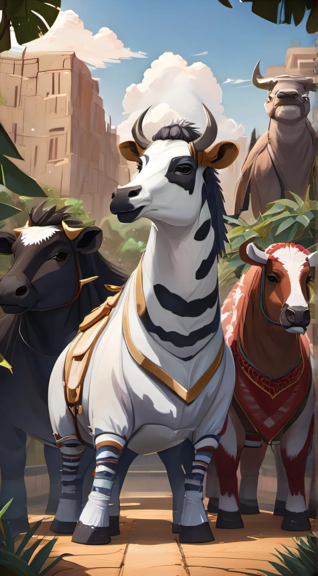 ai character: lamaa background