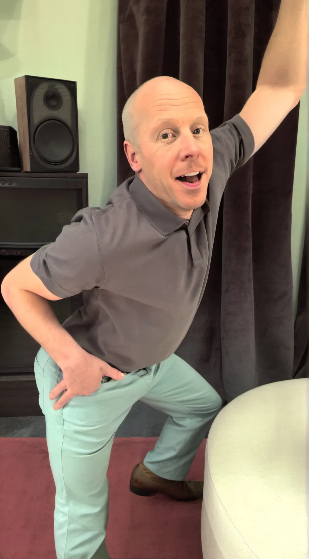 ai character: Bald martin background