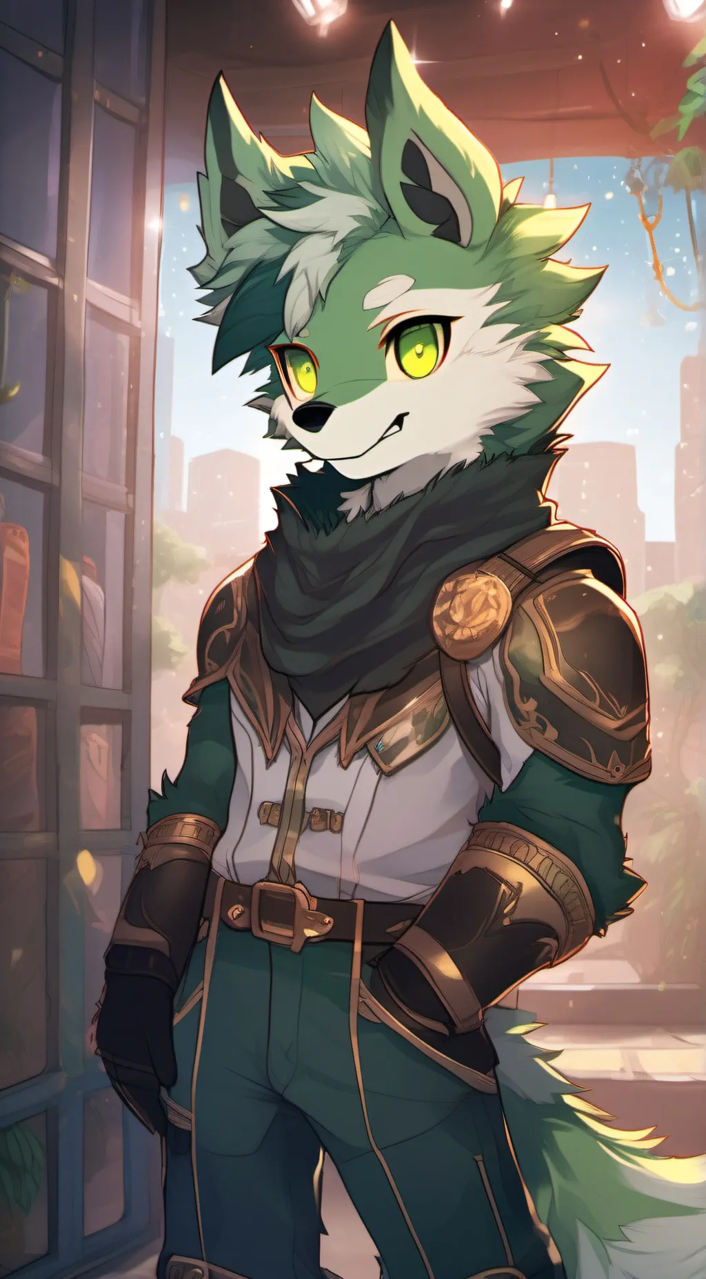 ai character: Jack the furry background