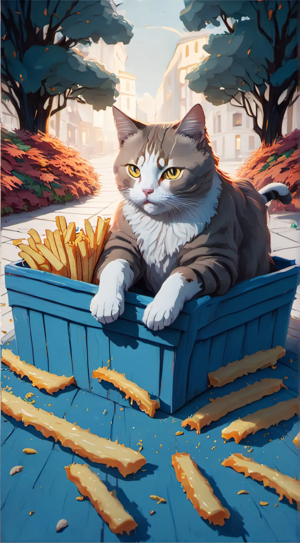 ai character: kitty background