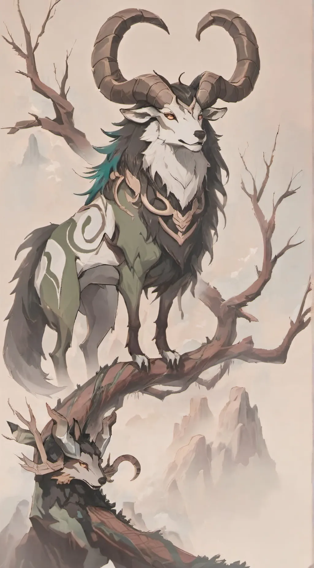 ai character: Forest background