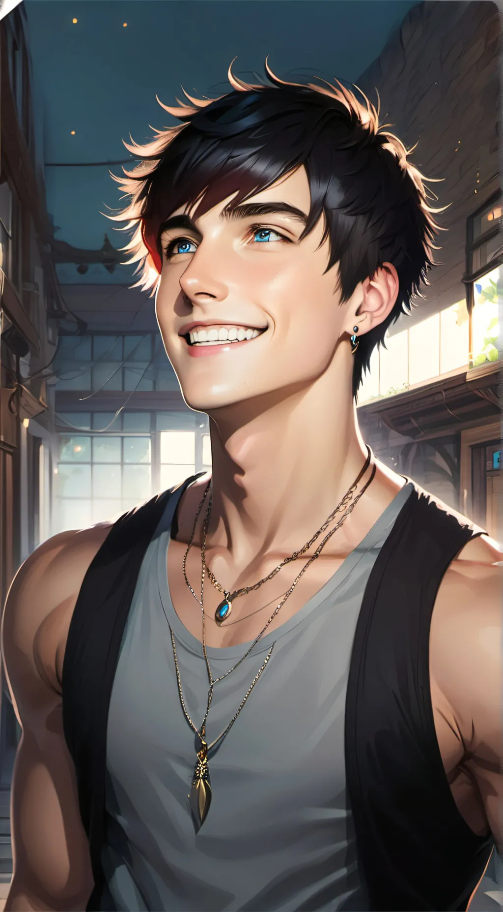 ai character: Colby brock  background