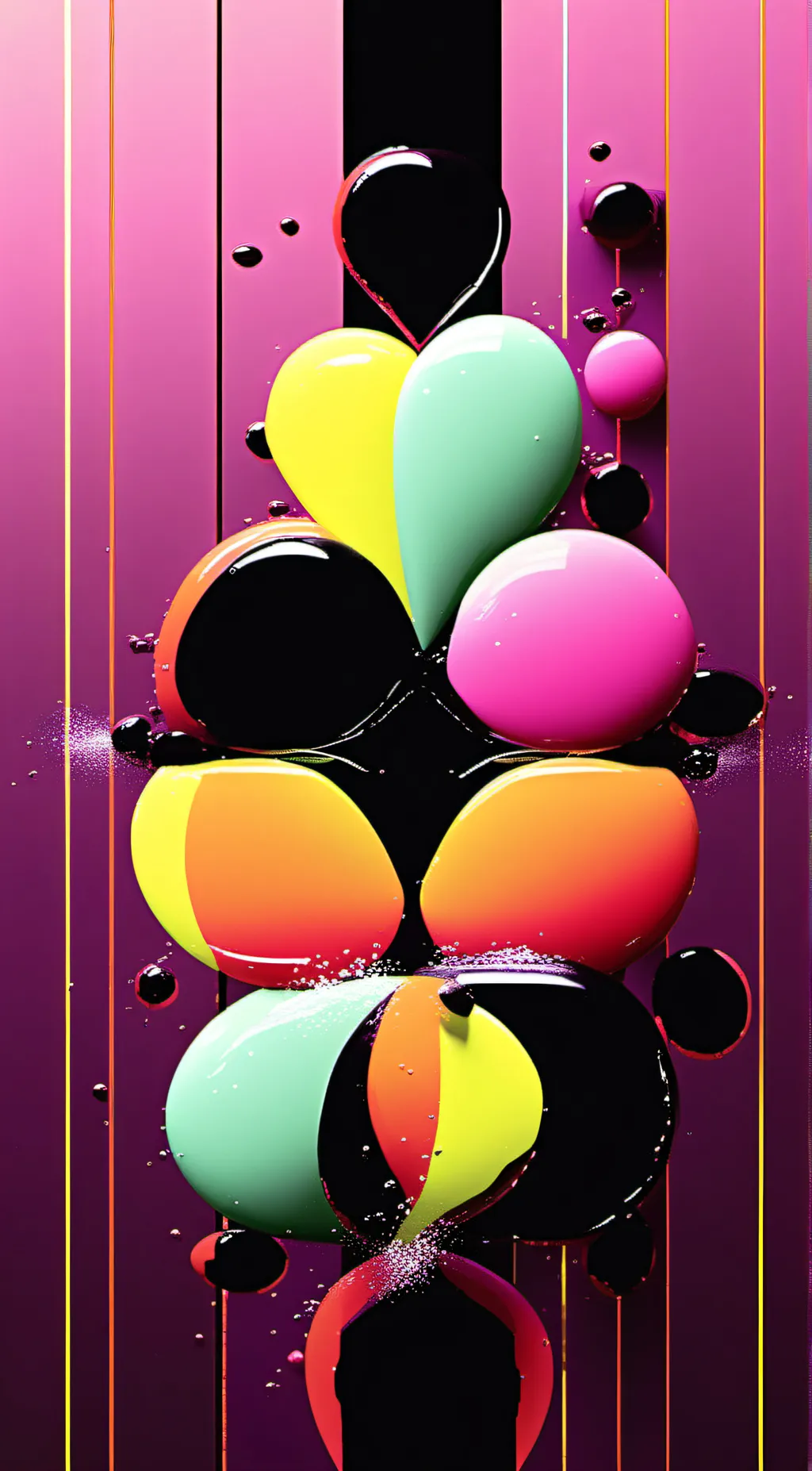 ai character: Wall of love background