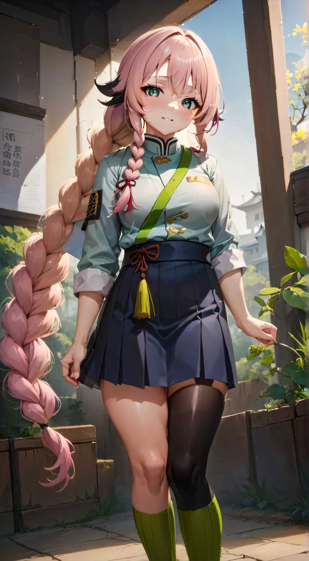 ai character: Mitsuri Kanroji background