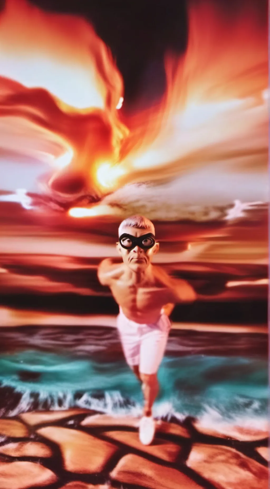 ai character: Angry grandma  background