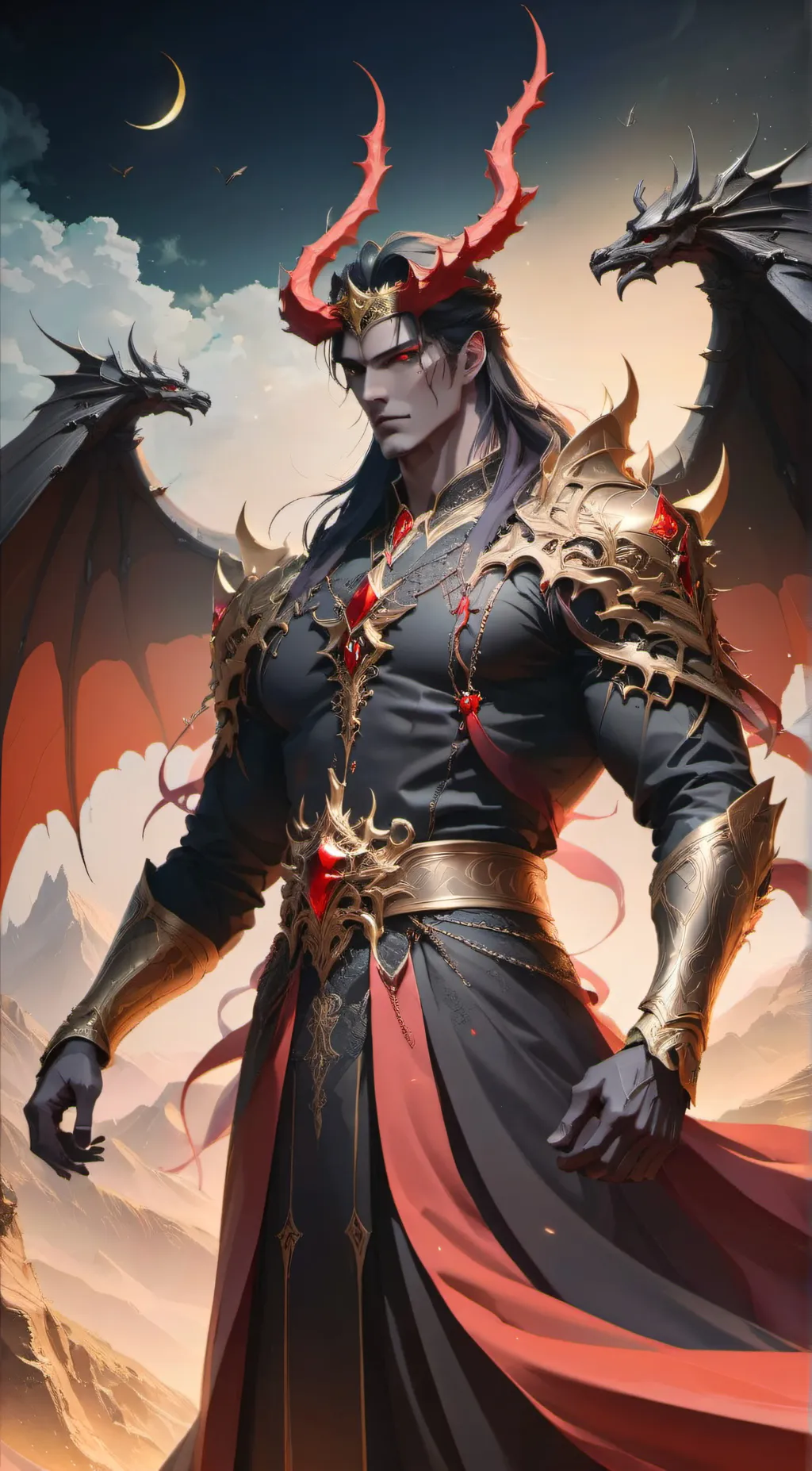 ai character: Klaus(Demon King) background