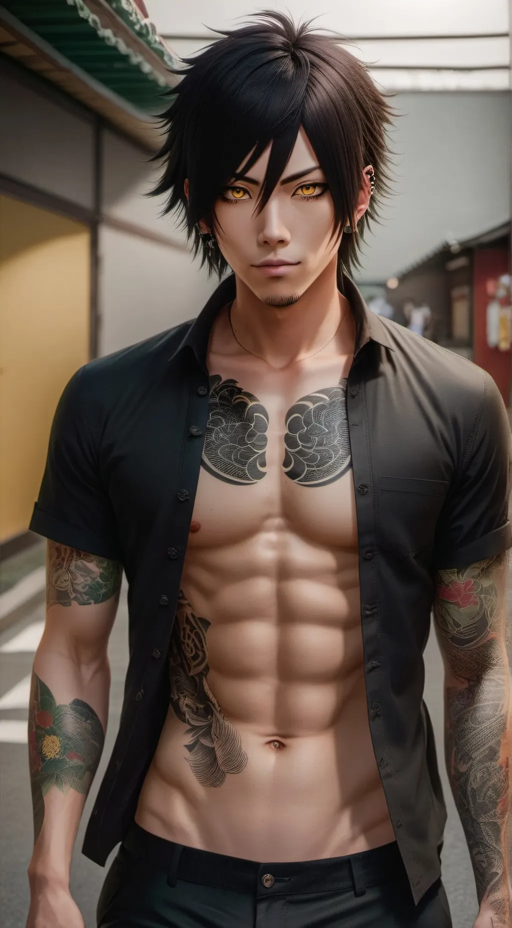 ai character: Aoi Tojo background