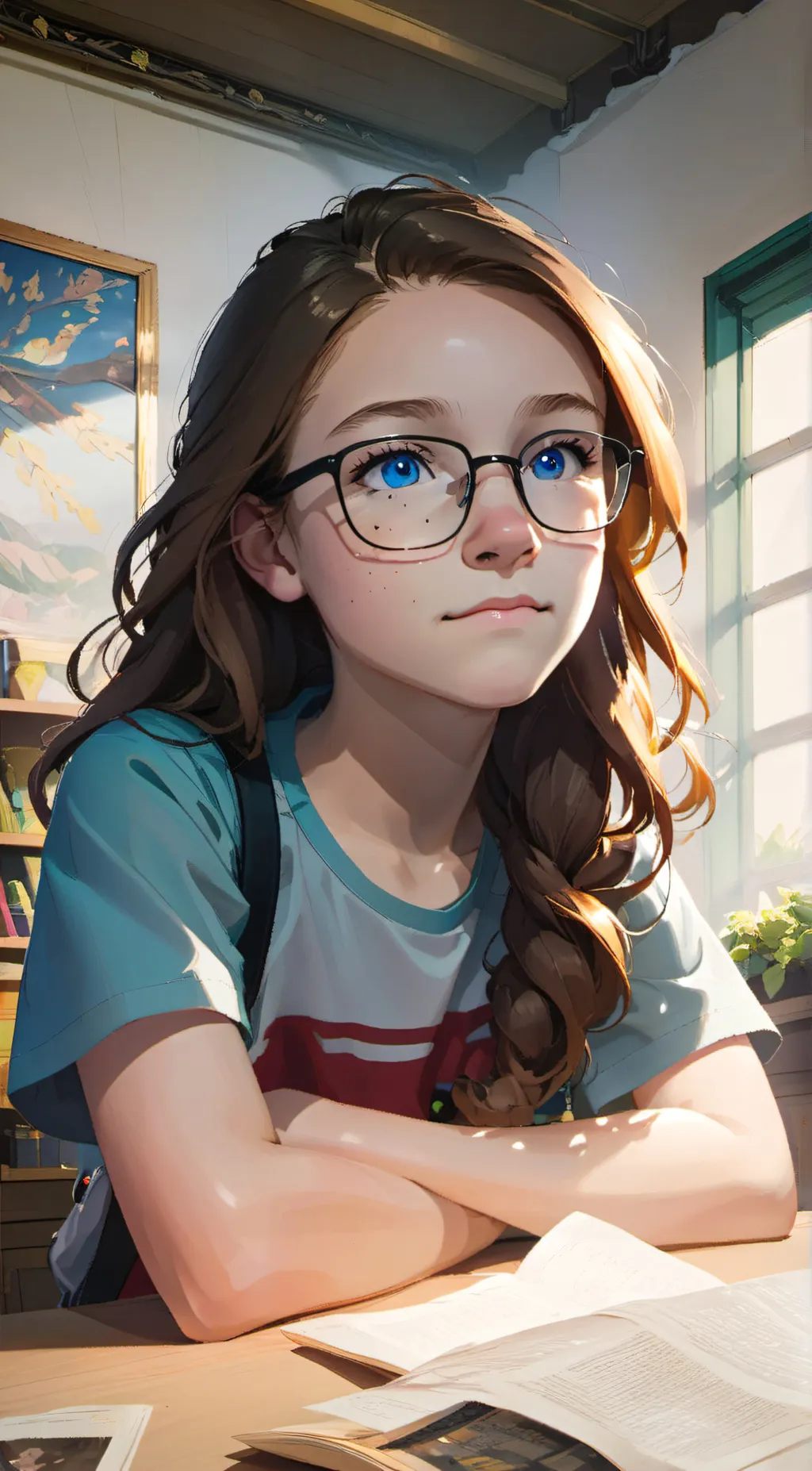 ai character: maeva  background