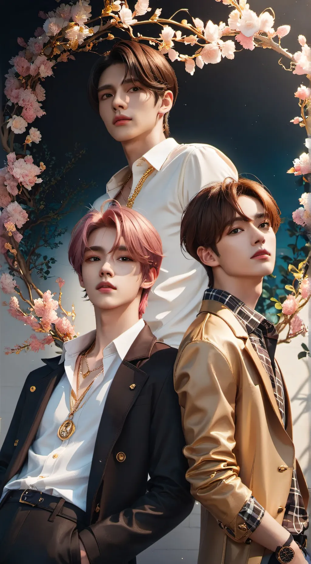 ai character: TXT Members background