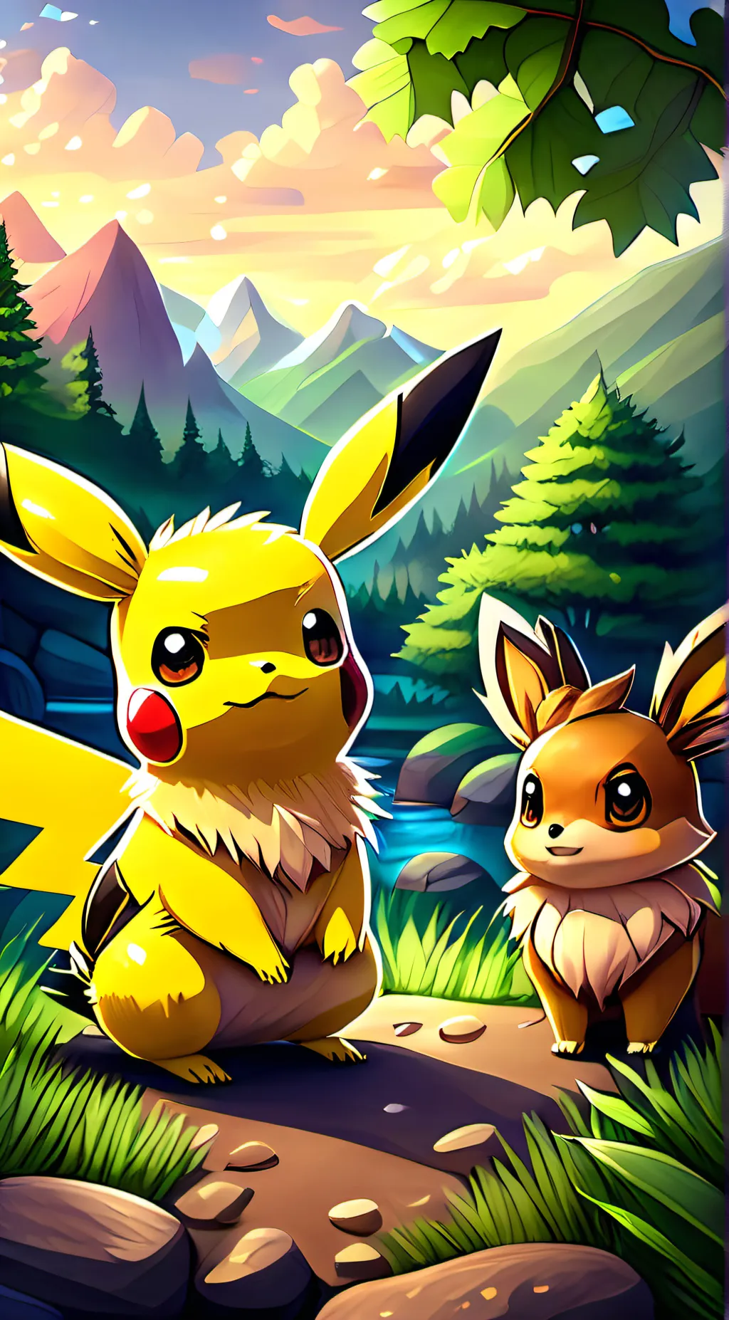 Talkie AI - Chat with pikachu and eevee