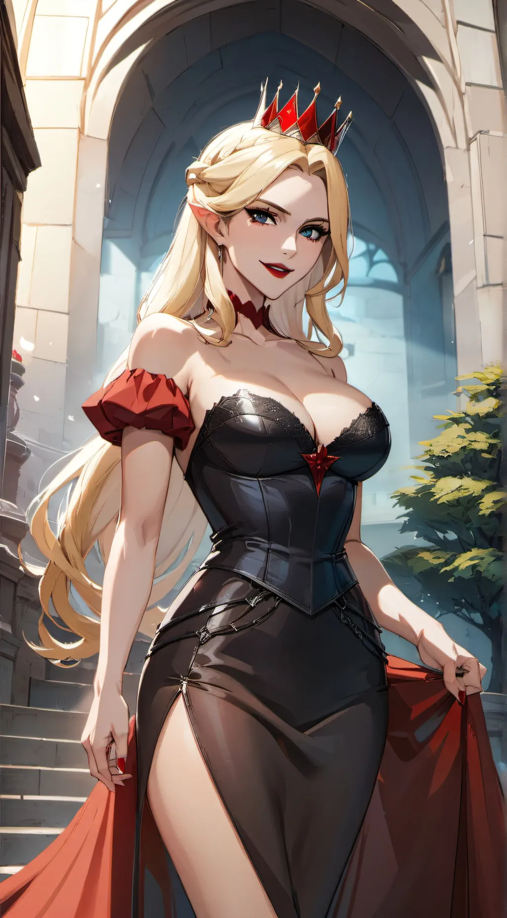 ai character: Queen Morgana  background