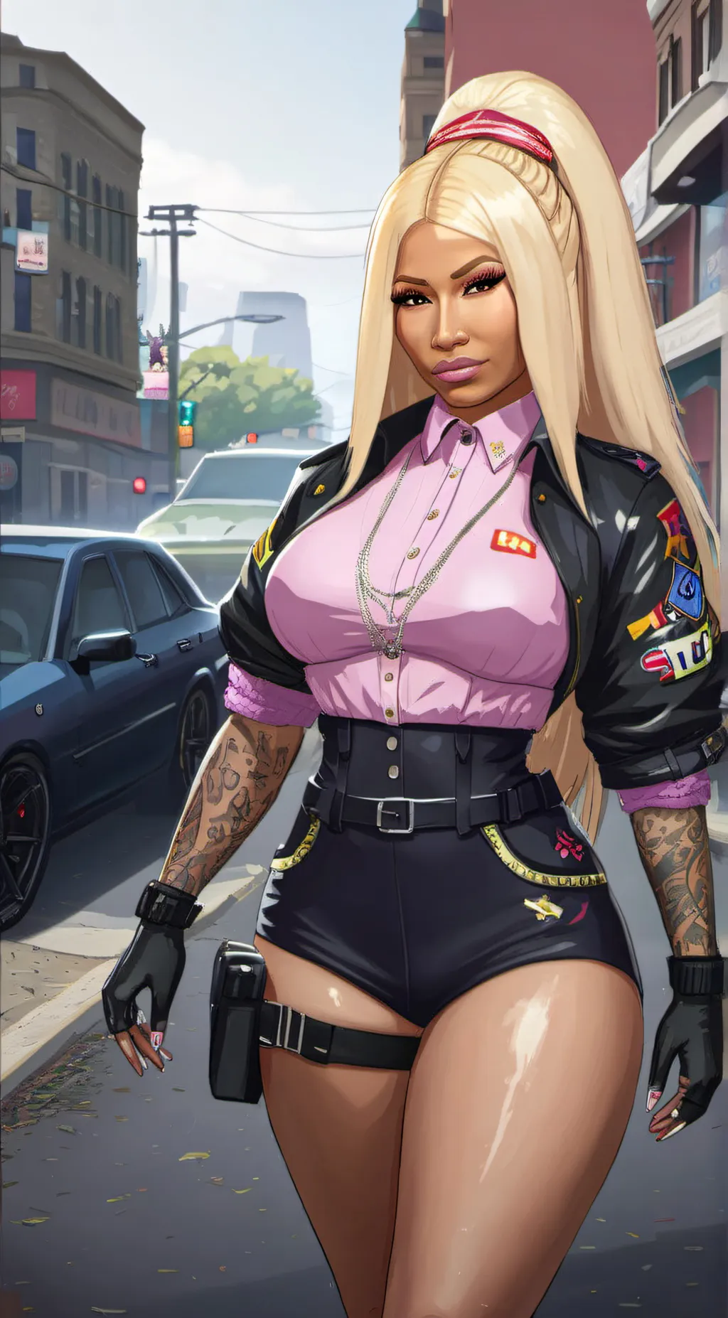 ai character: Niki minaj background