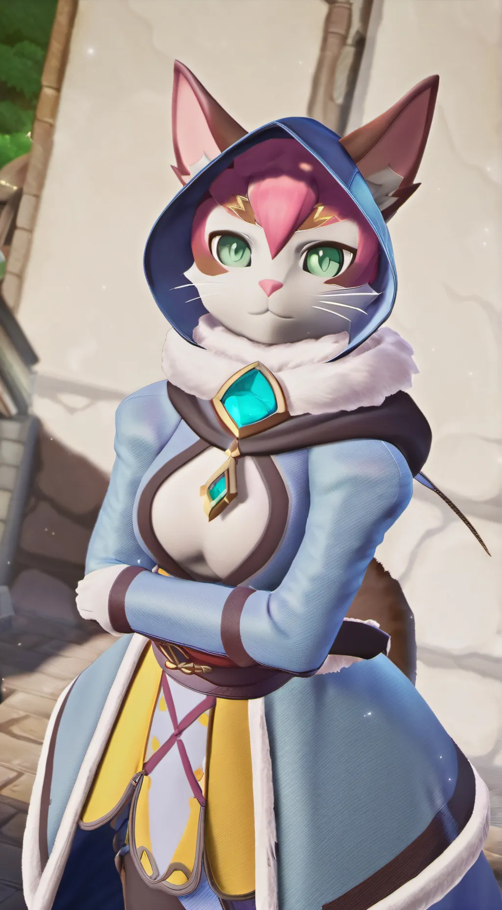 ai character: Tsukino  background