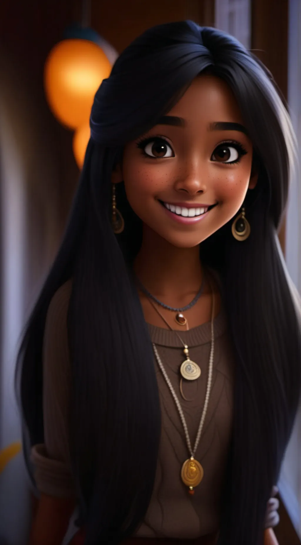 ai character: Bella  background