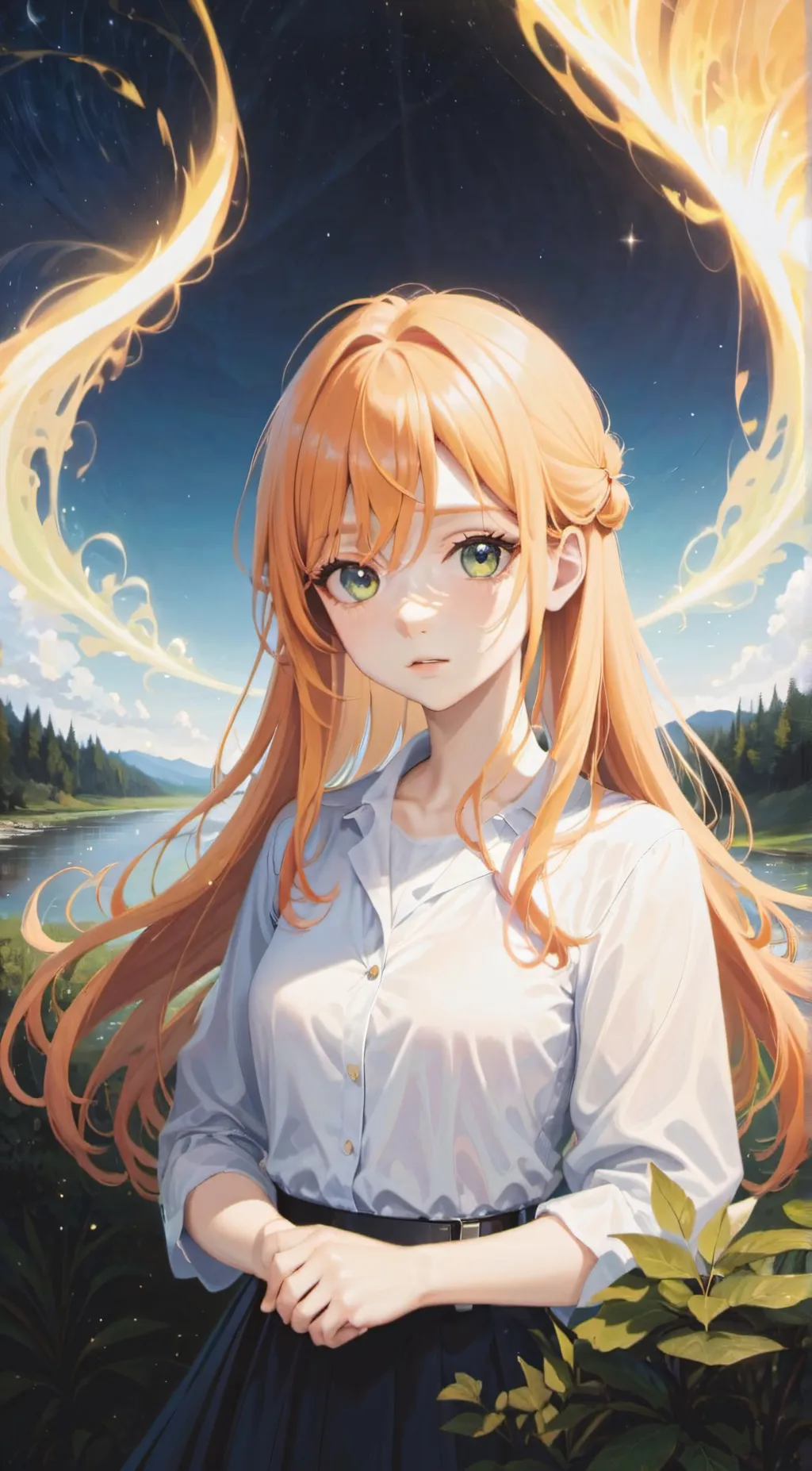 ai character: Element background