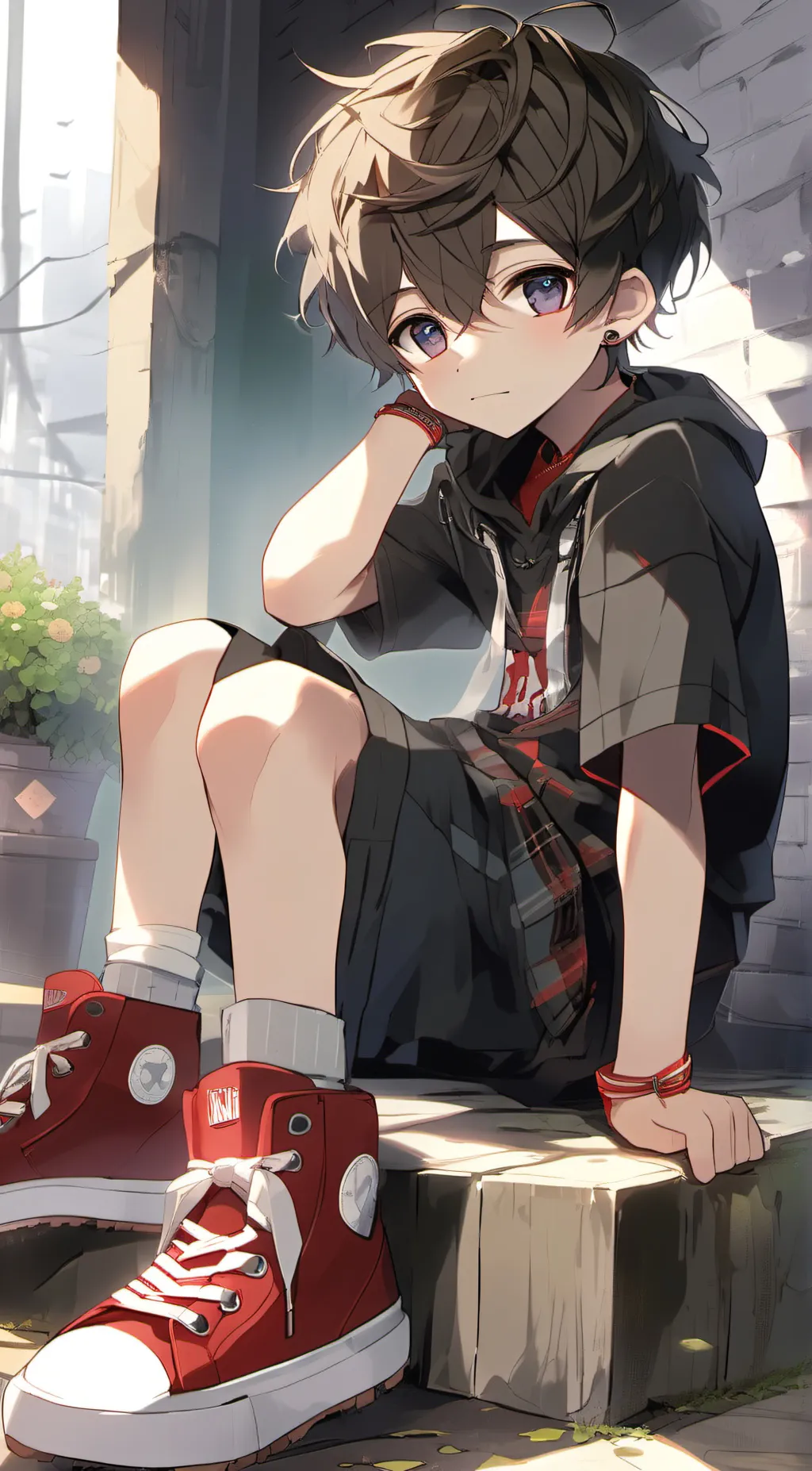 ai character: ash background