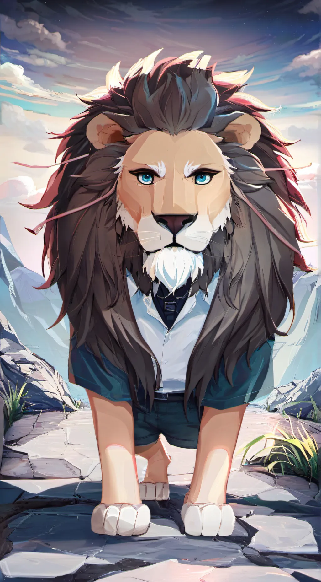 ai character:  king Joel background