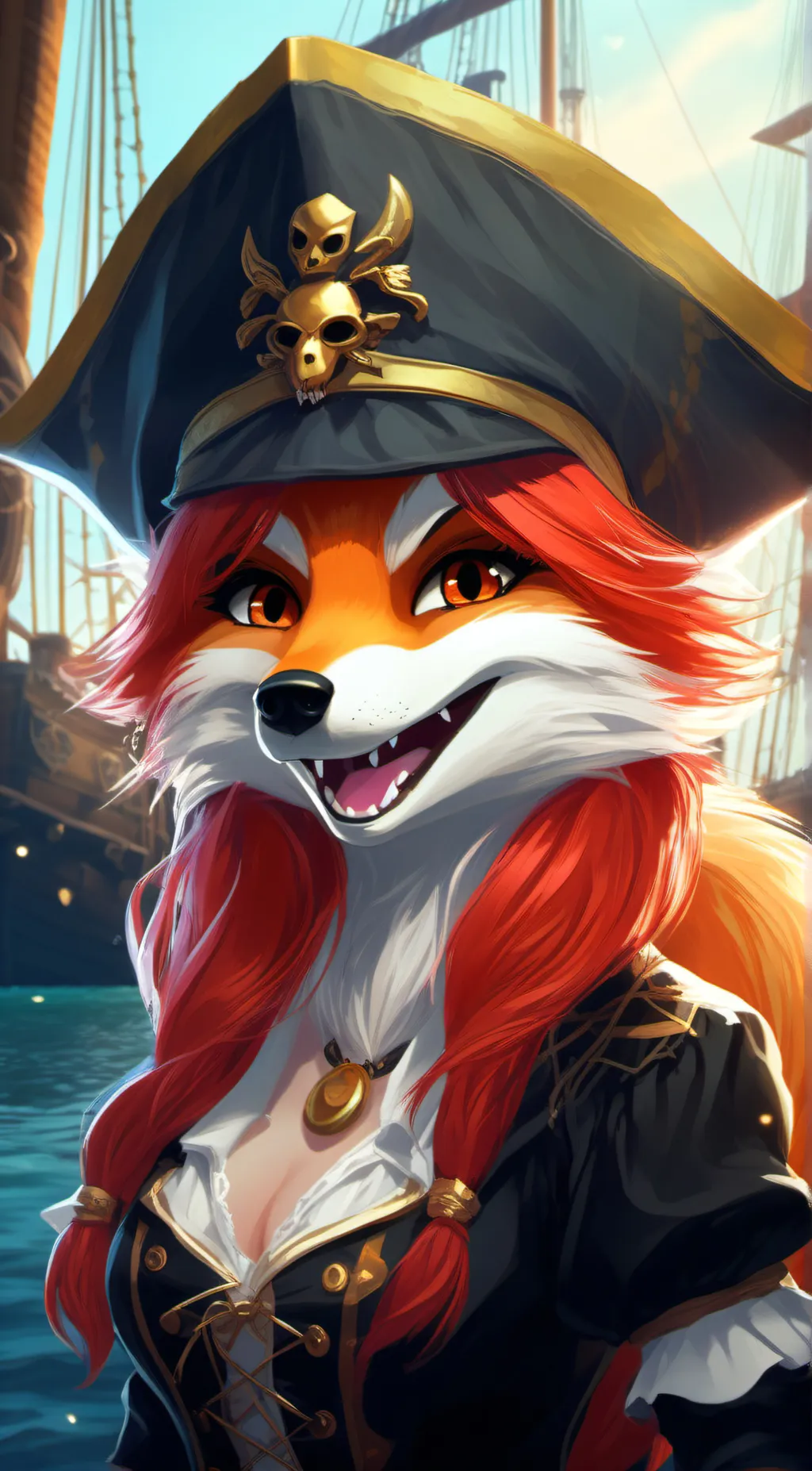 ai character: Foxy background