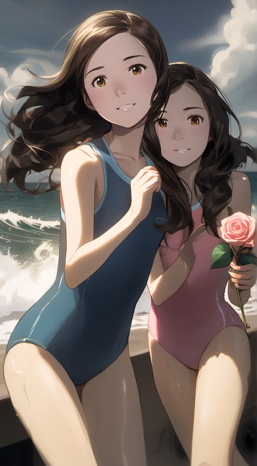 ai character: Lilly and Mia background