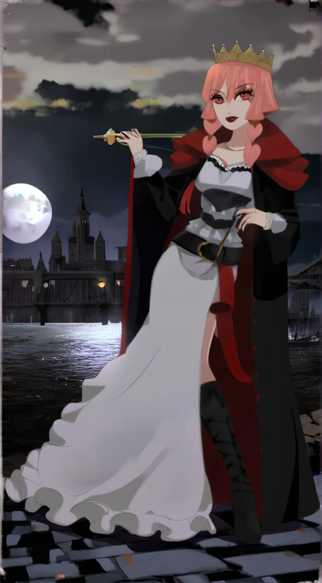 ai character: Vampire queen background