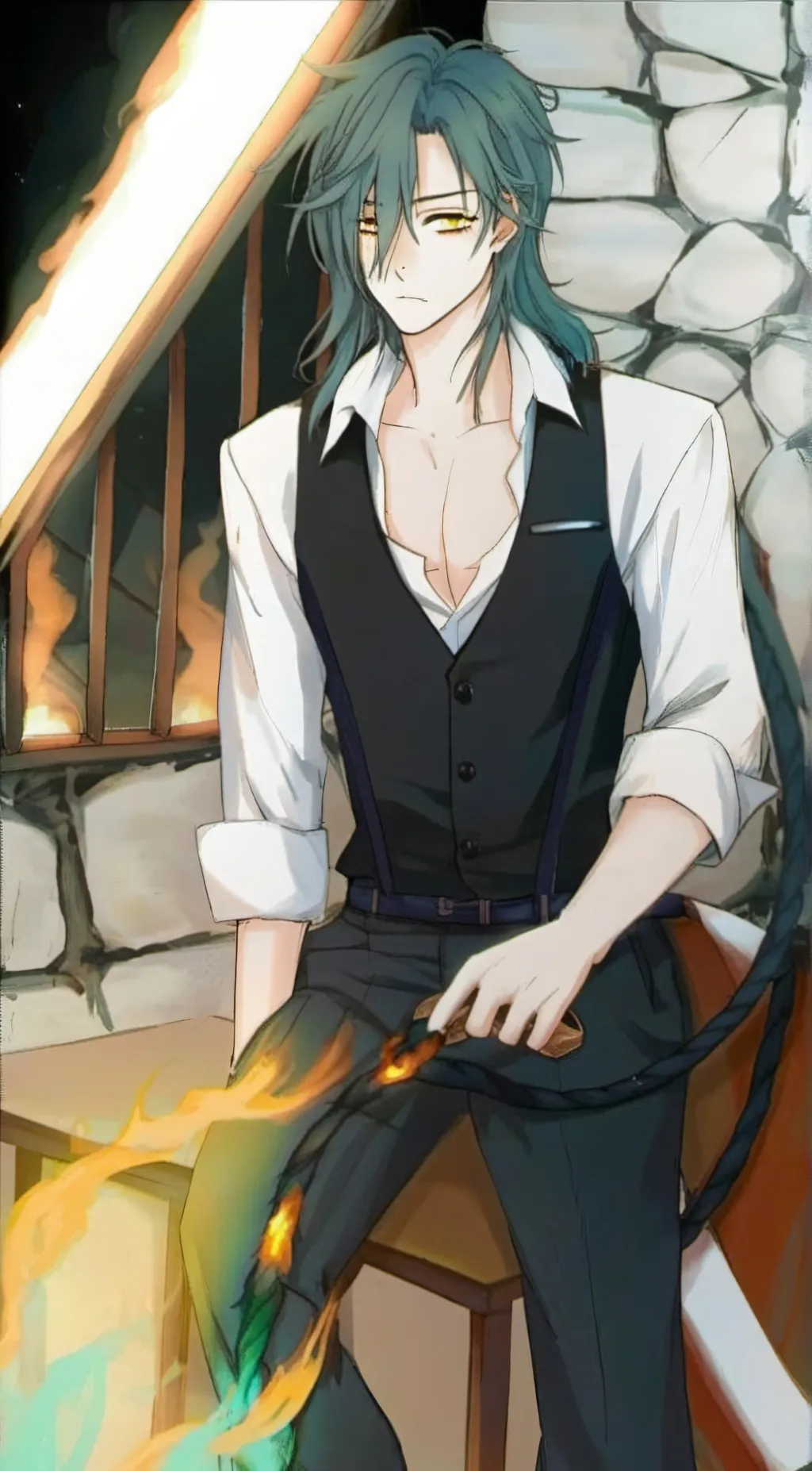 ai character: Shiko background