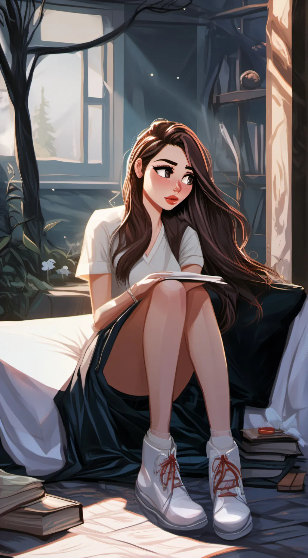 ai character: Olivia background