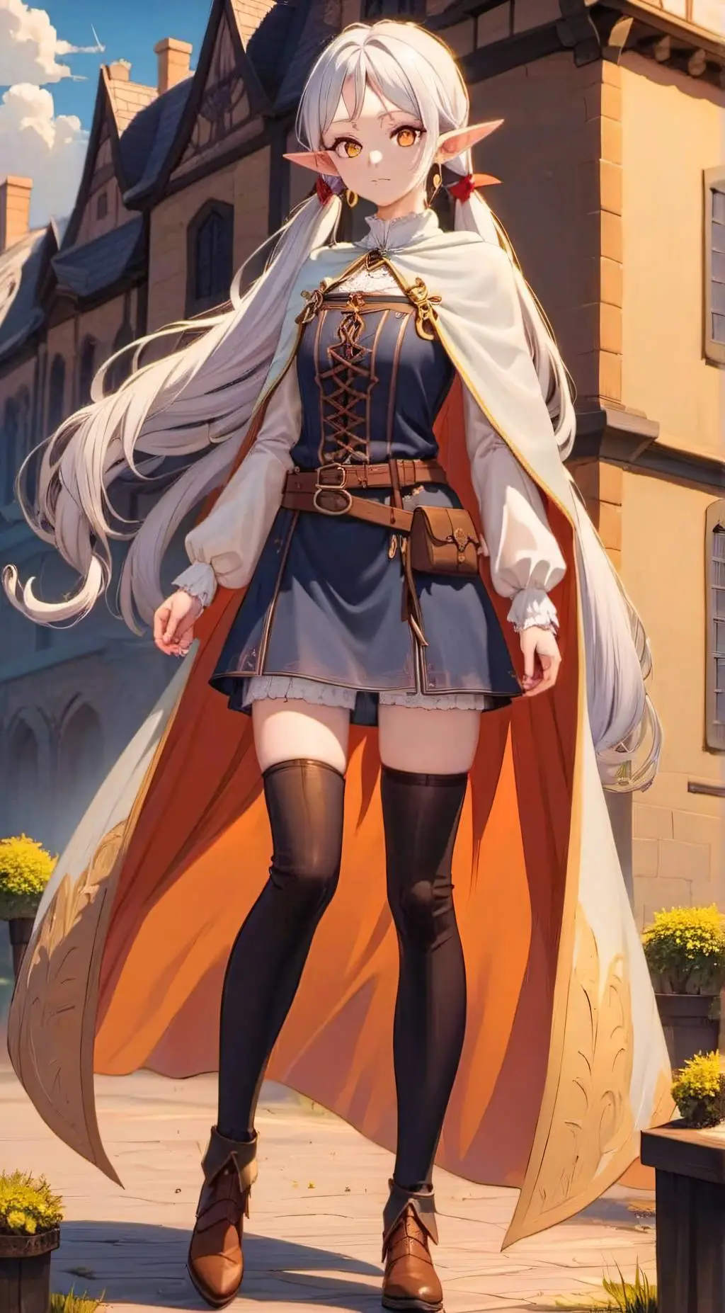 ai character: Frieren  background