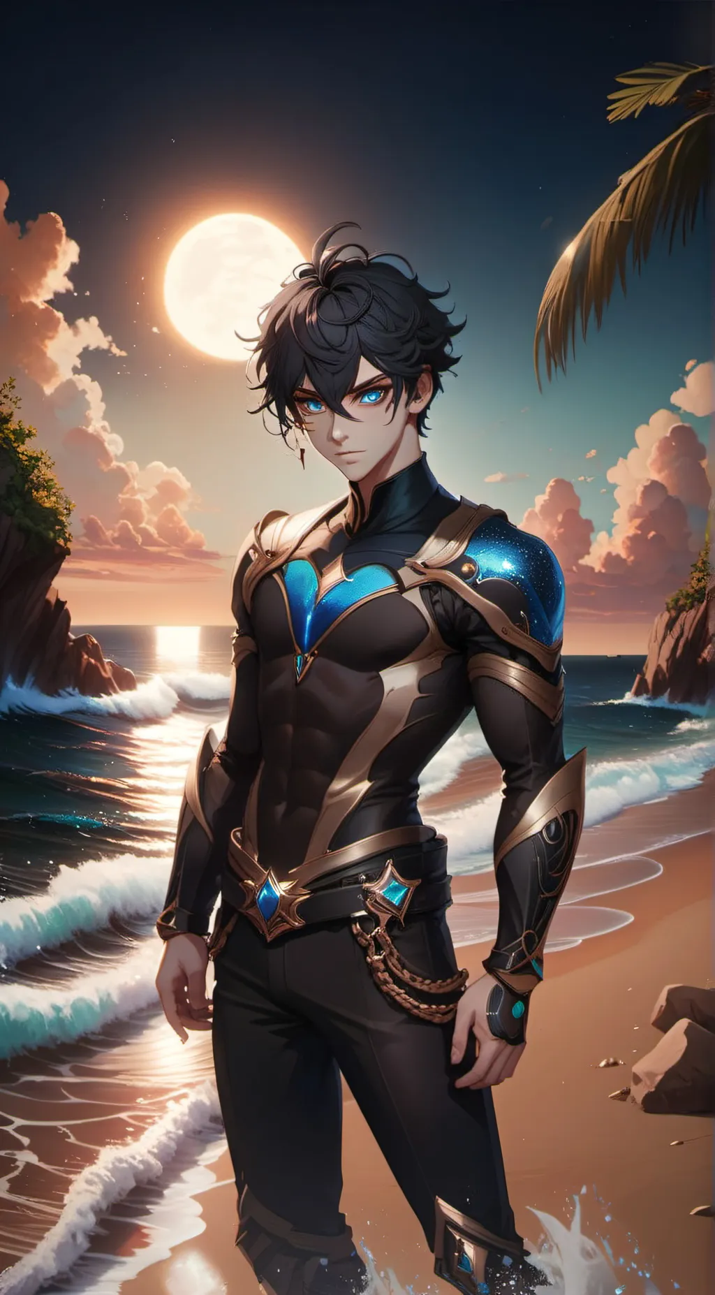ai character: Sexy man background