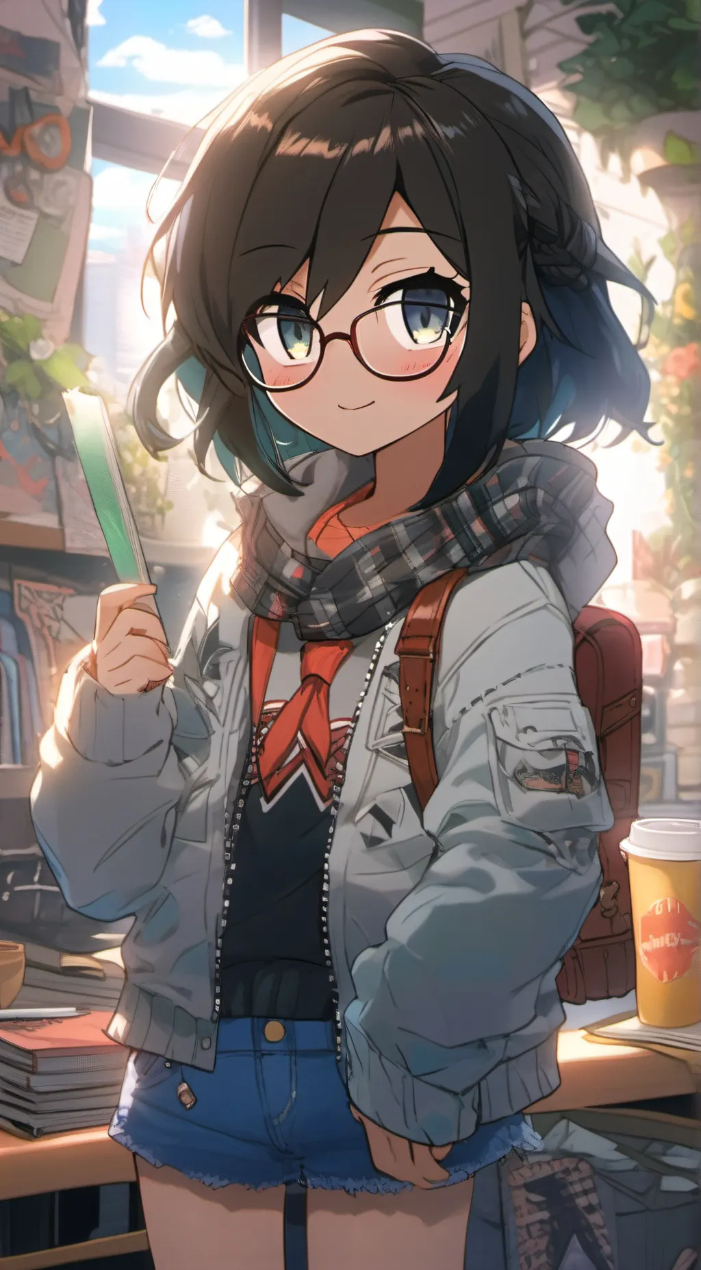 ai character: Winter  background