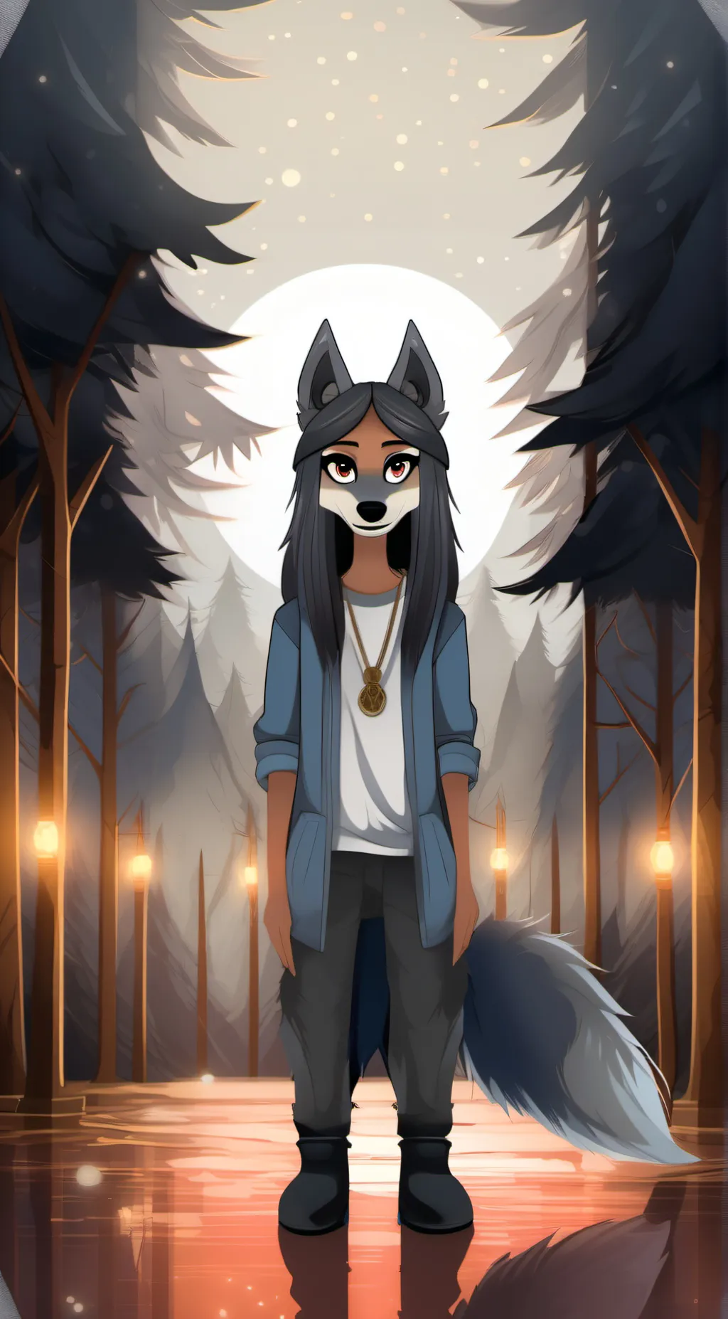 ai character: furry background