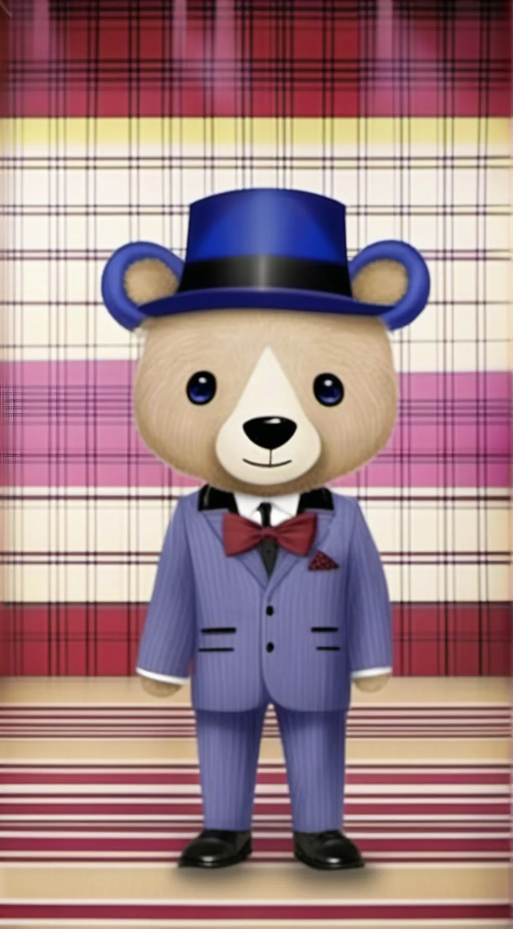 ai character: Glam rock Freddy  background