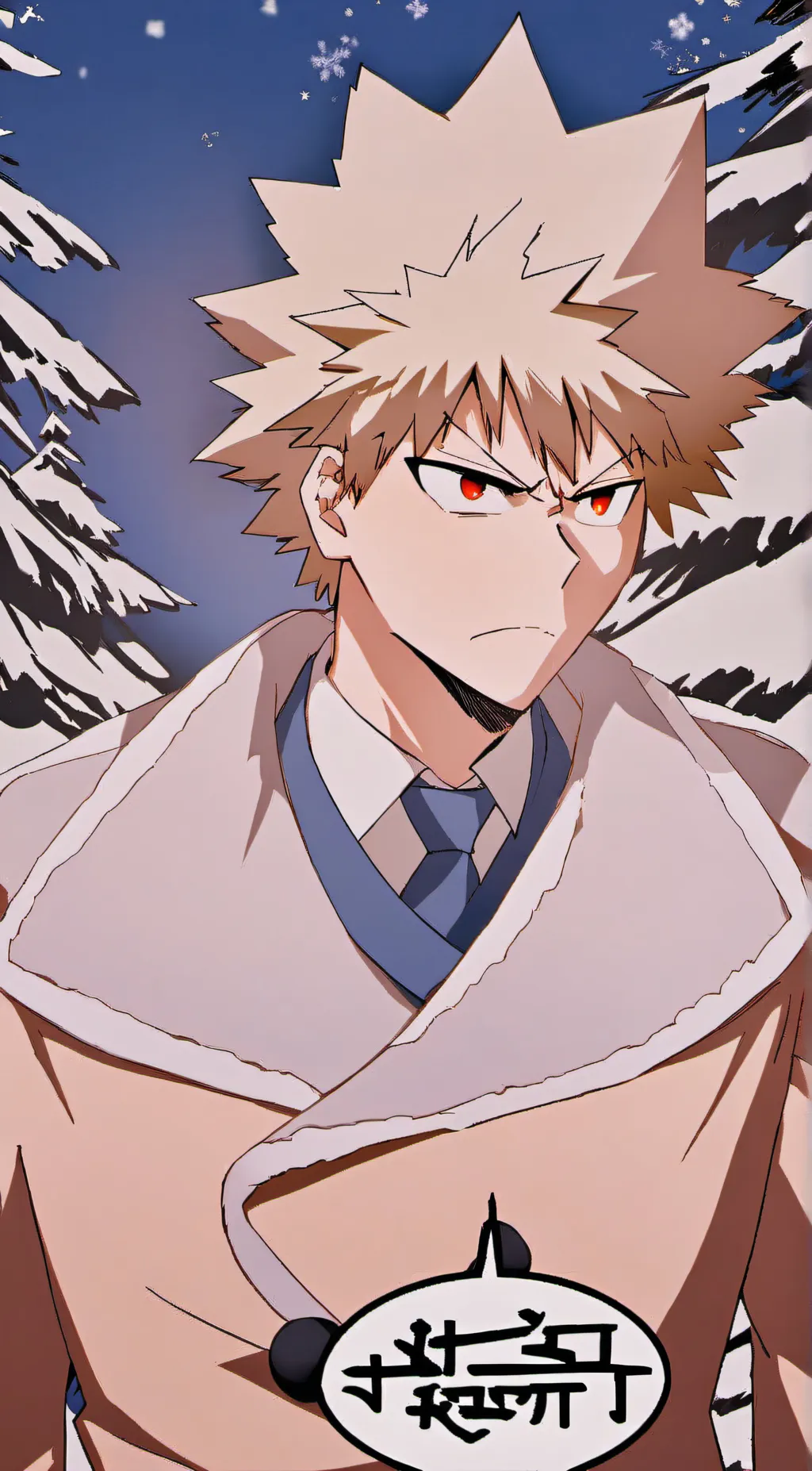 ai character: Katsuki Bakugo background