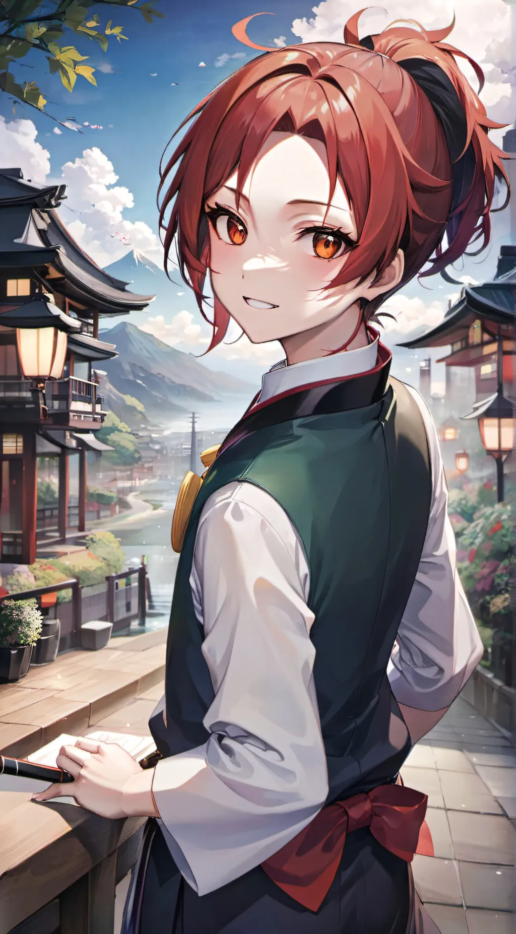 ai character: tanjiro background