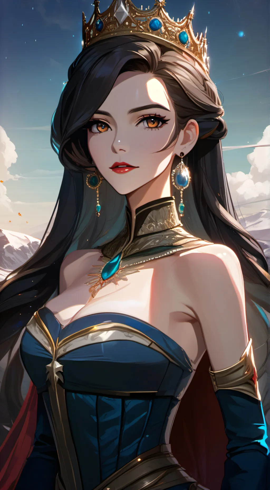 ai character: Queen Luna background