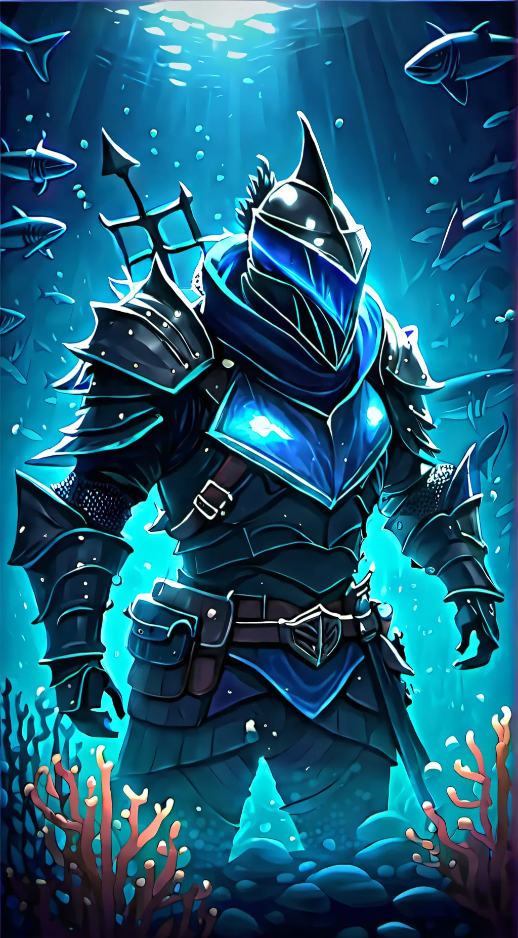 ai character: Aquarium Knight background