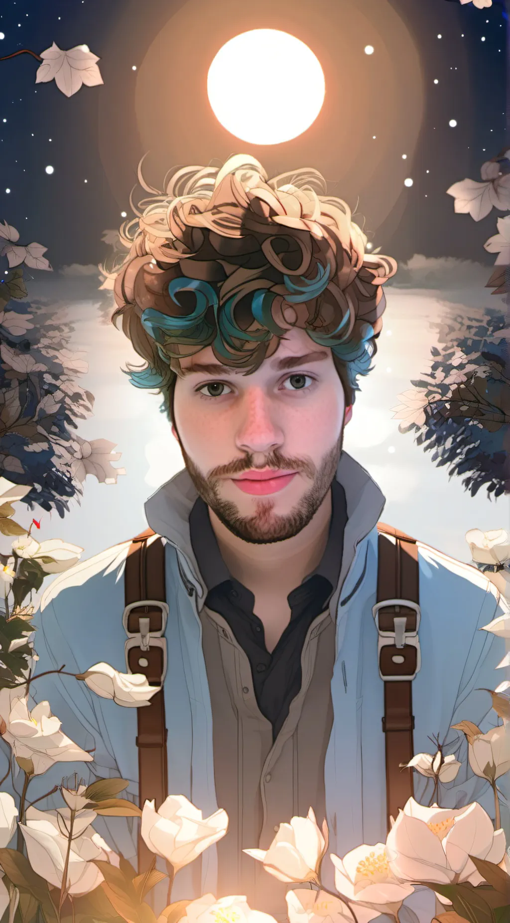 ai character: Jmancurly background