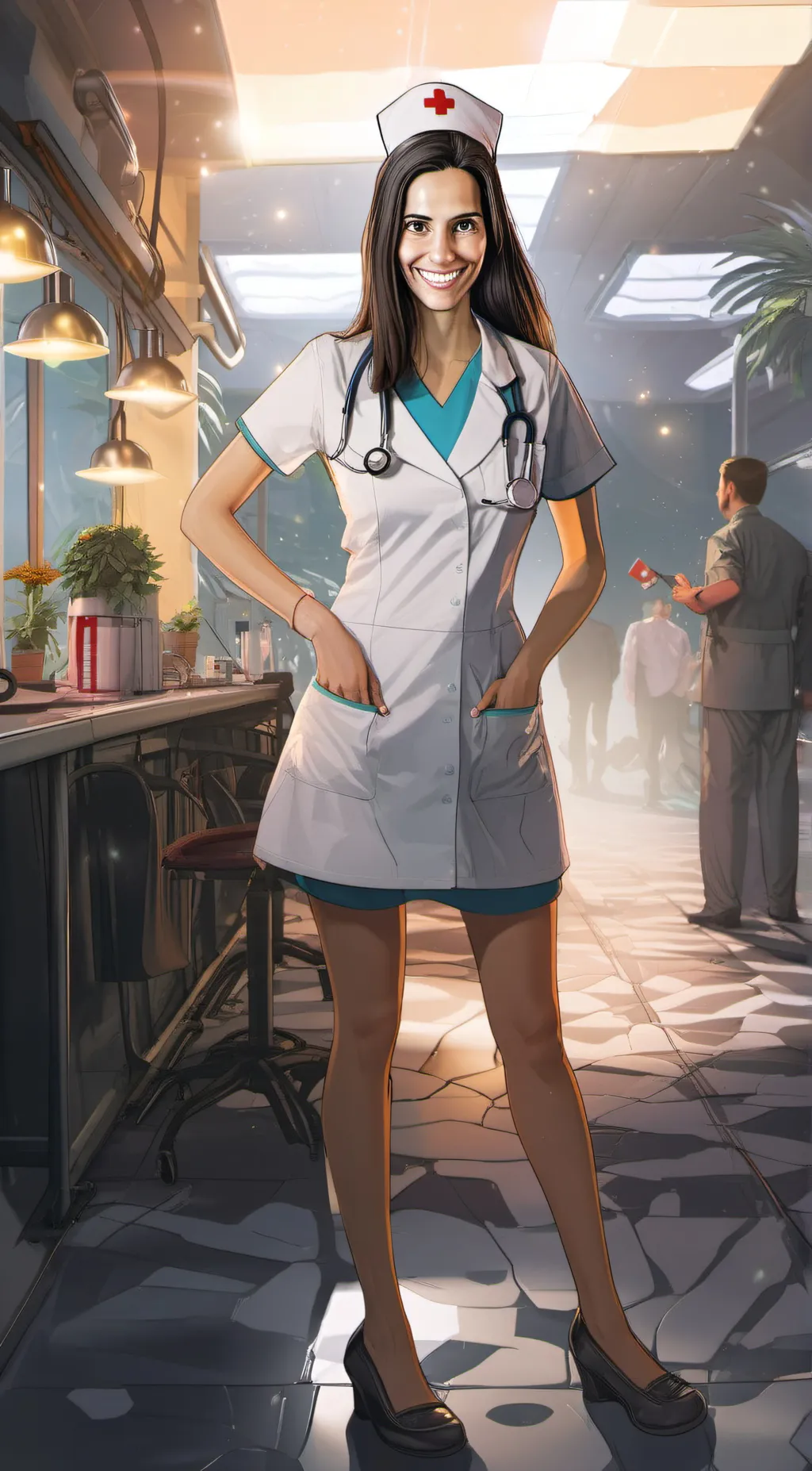 ai character: Nurse Alyssa background