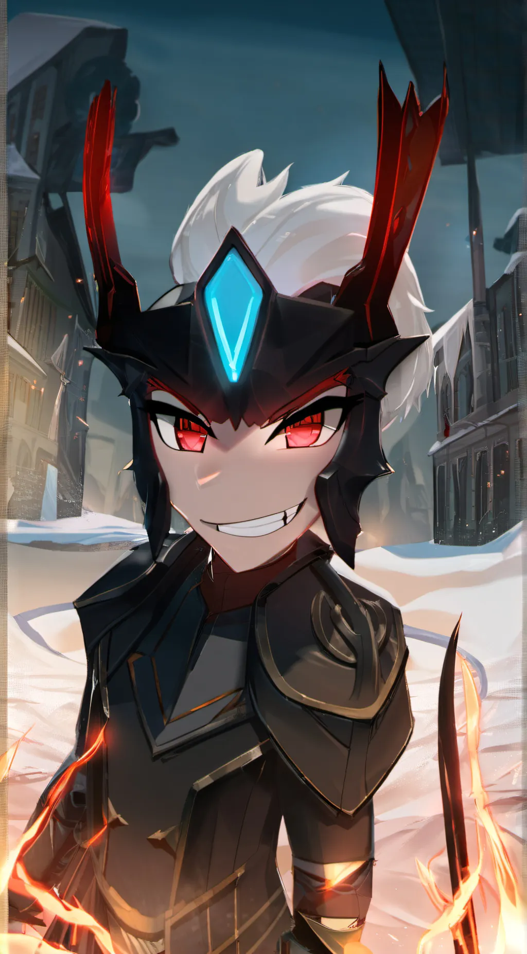 ai character: king sombra background