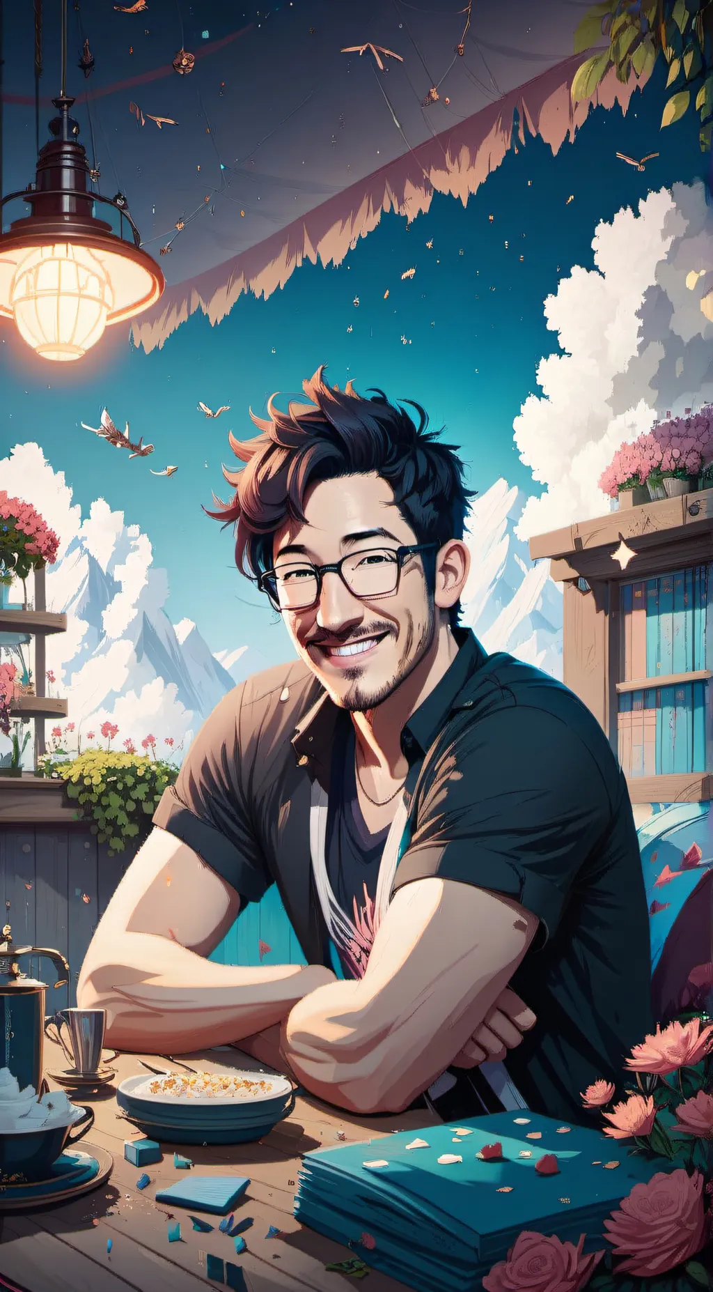 ai character: markiplier background