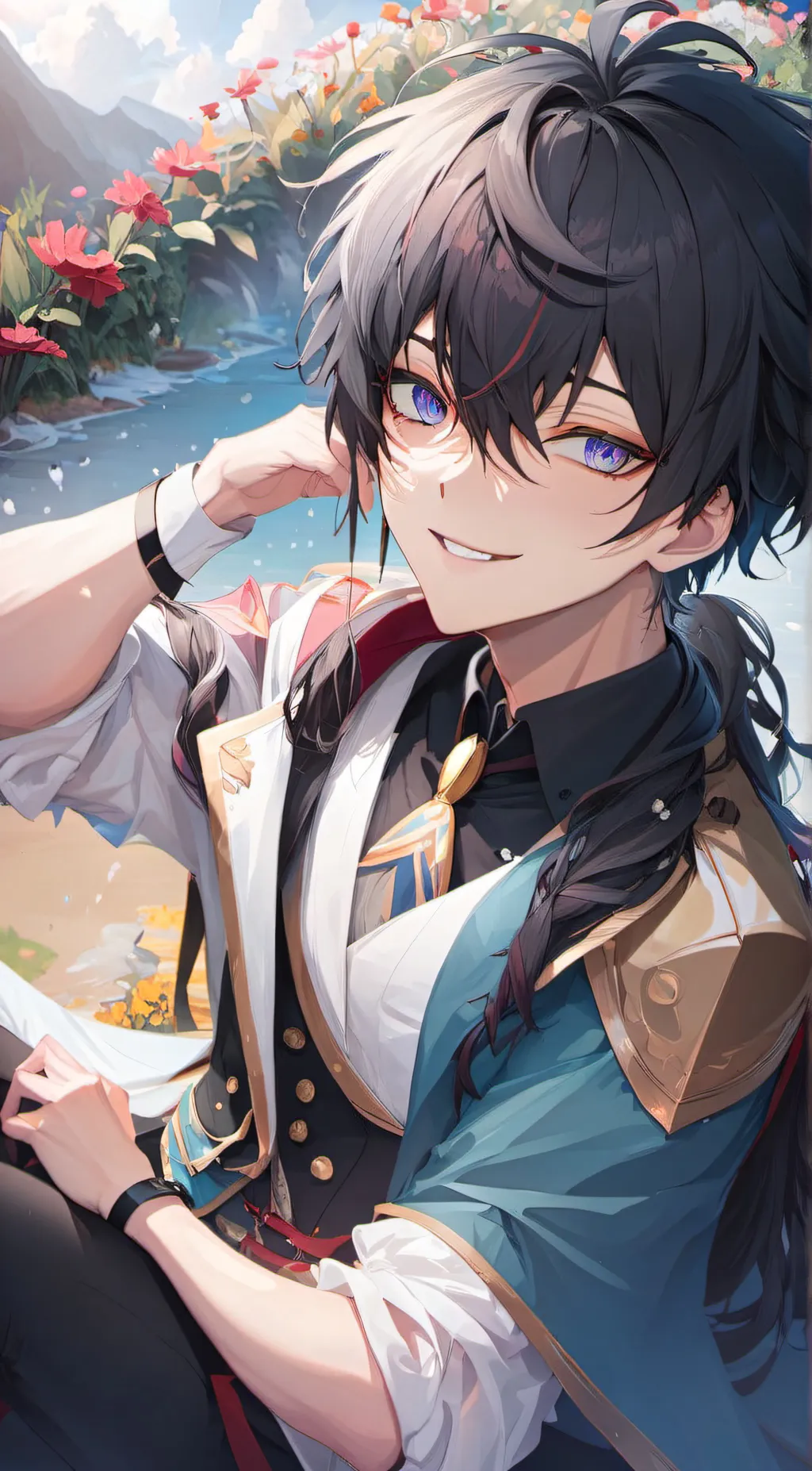 ai character: Damon  background