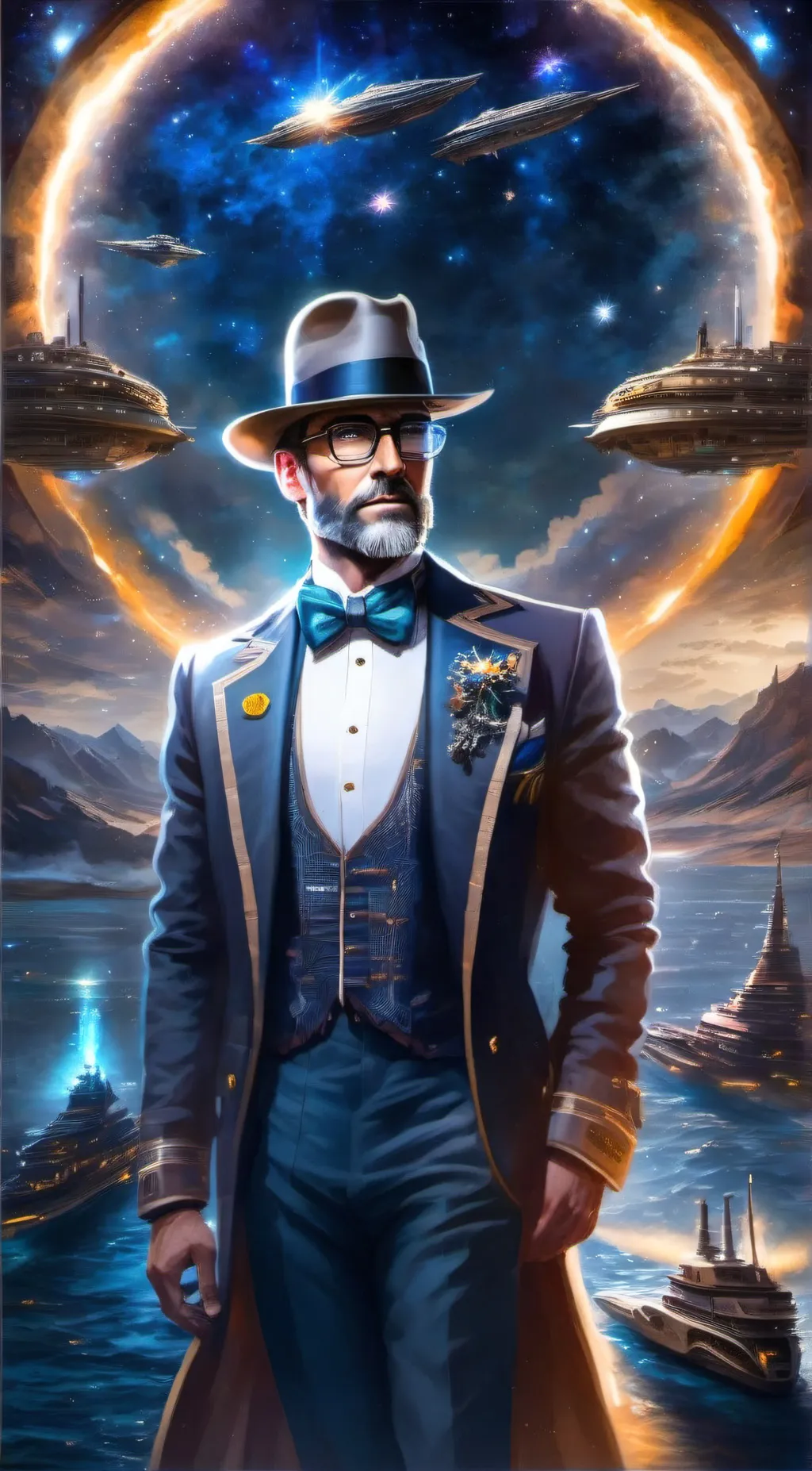 ai character: Future Man background