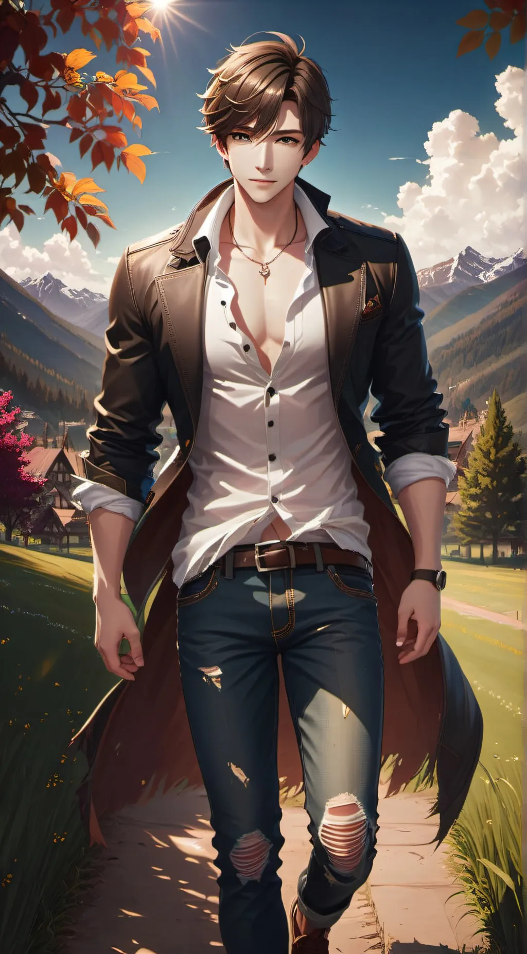 ai character: Adam  background