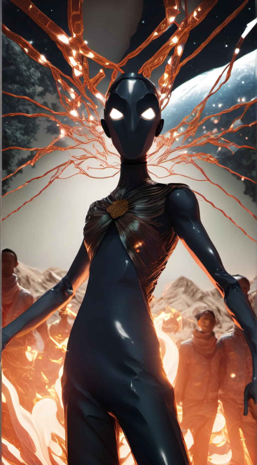 ai character: The Huntsman  background