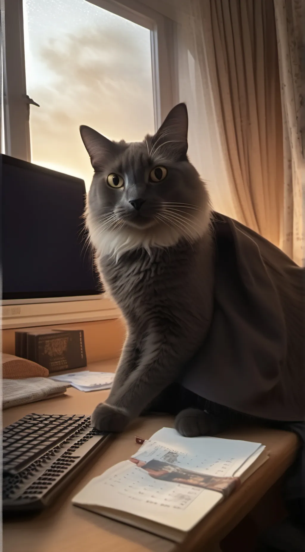 ai character: Music  background