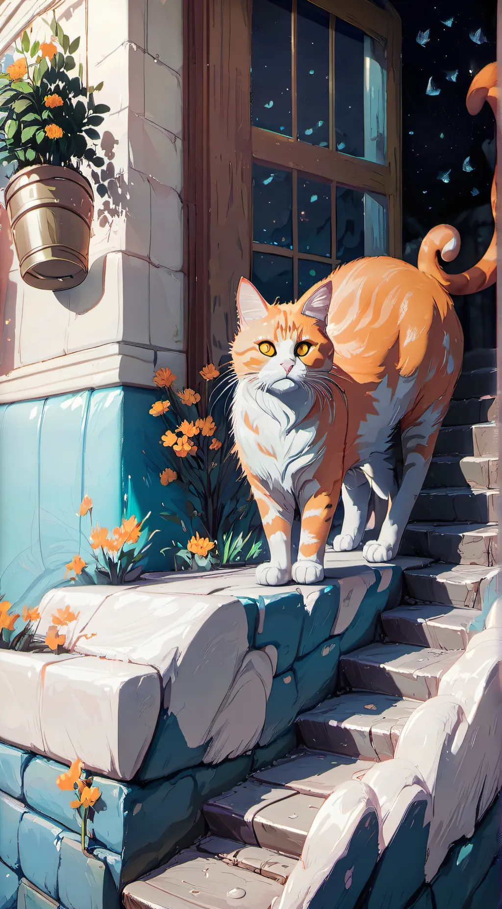 ai character: therapist cat background