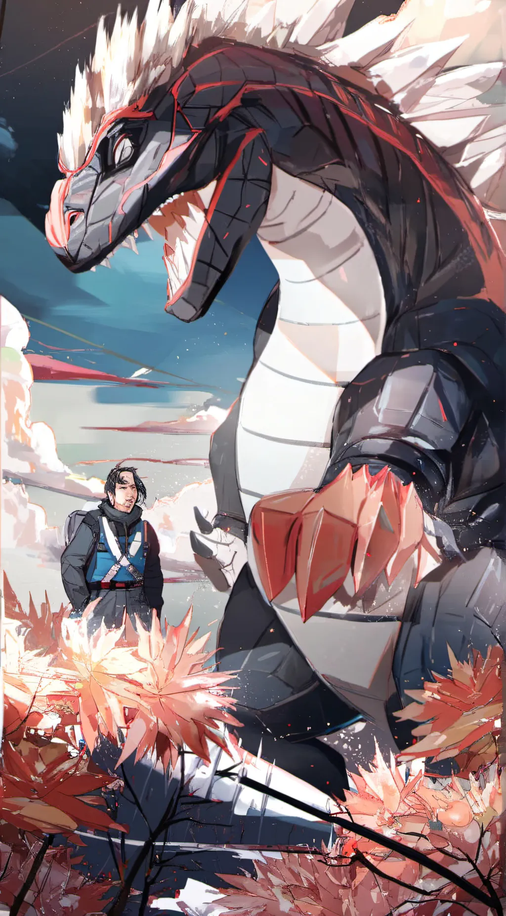 ai character: Godzilla ultimate  background